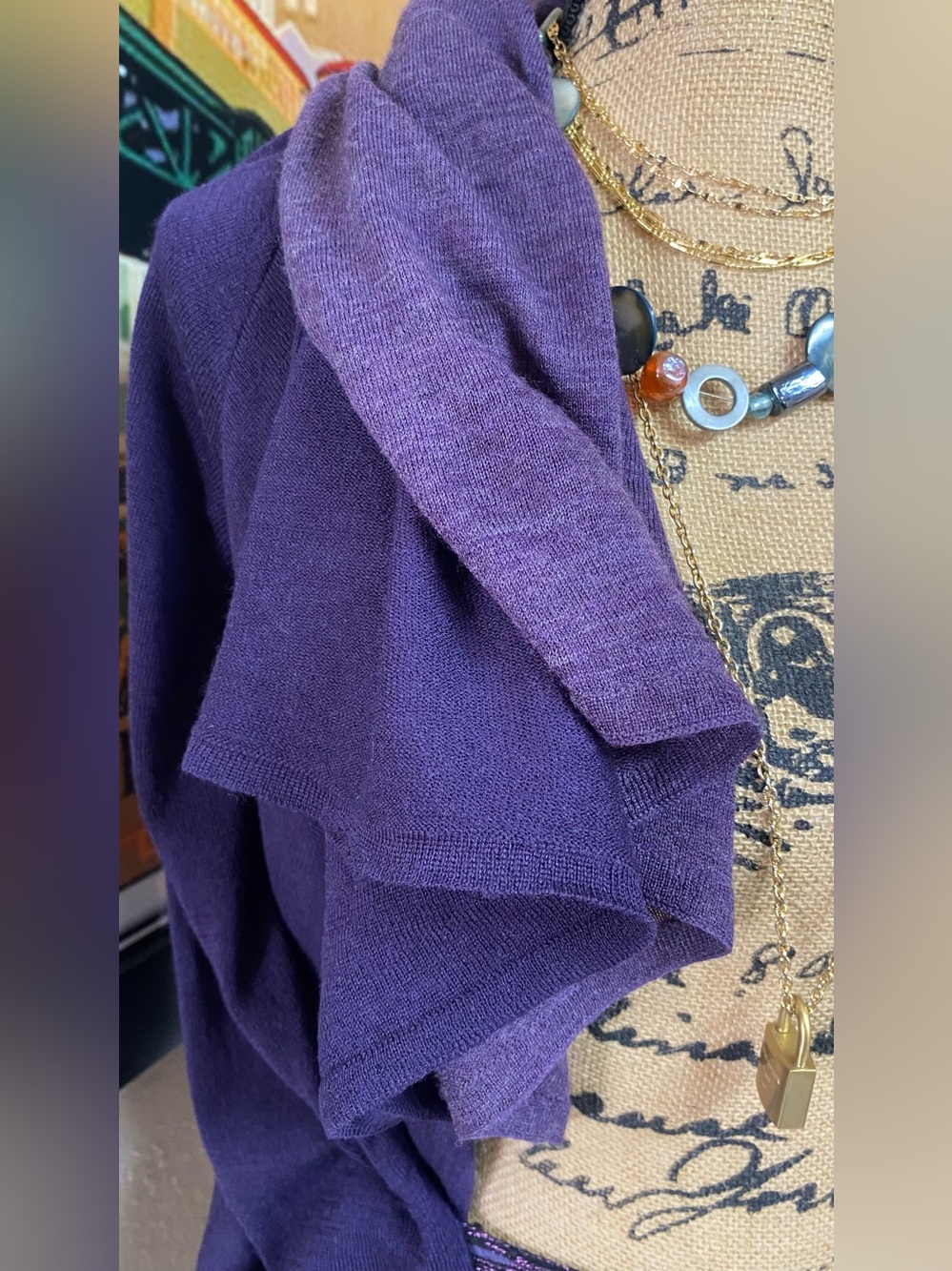 Lafayette 148 $268 New York Purple Heathered Knit Pencil Skirt NWT! - Picture 9 of 12